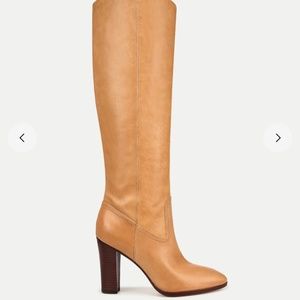 Veronica Beard Vesper Leather Knee-High Boot - Sz 10